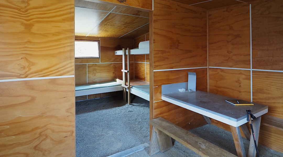 Gravel floor. | McIntyre Hut, Whakaari Conservation Area