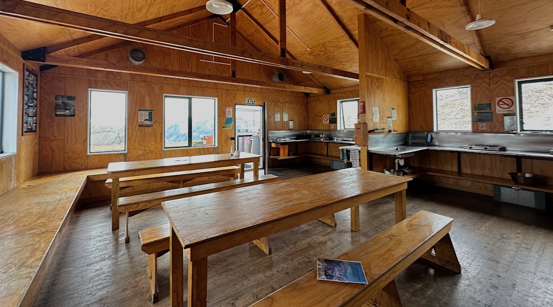 Kitchen and living area. | Mueller Hut, Aoraki/Mt Cook National Park