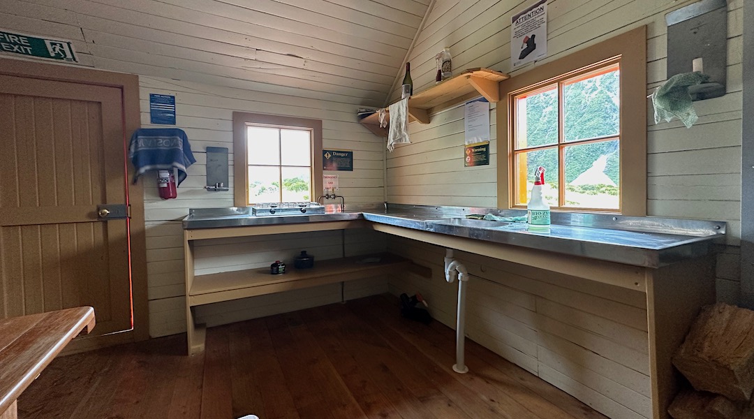 Kitchen. | Hooker Hut, Aoraki/Mt Cook National Park