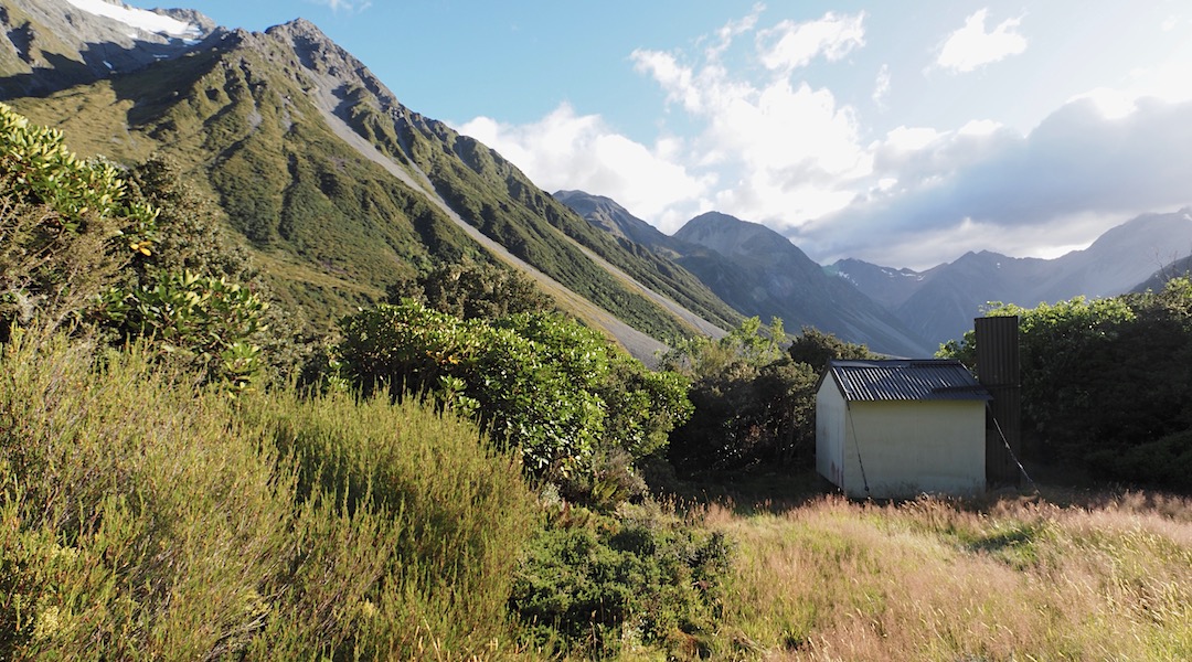 Looking down the Forbes River. | Forbes Bivvy, Te Kahui Kaupeka Conservation Park