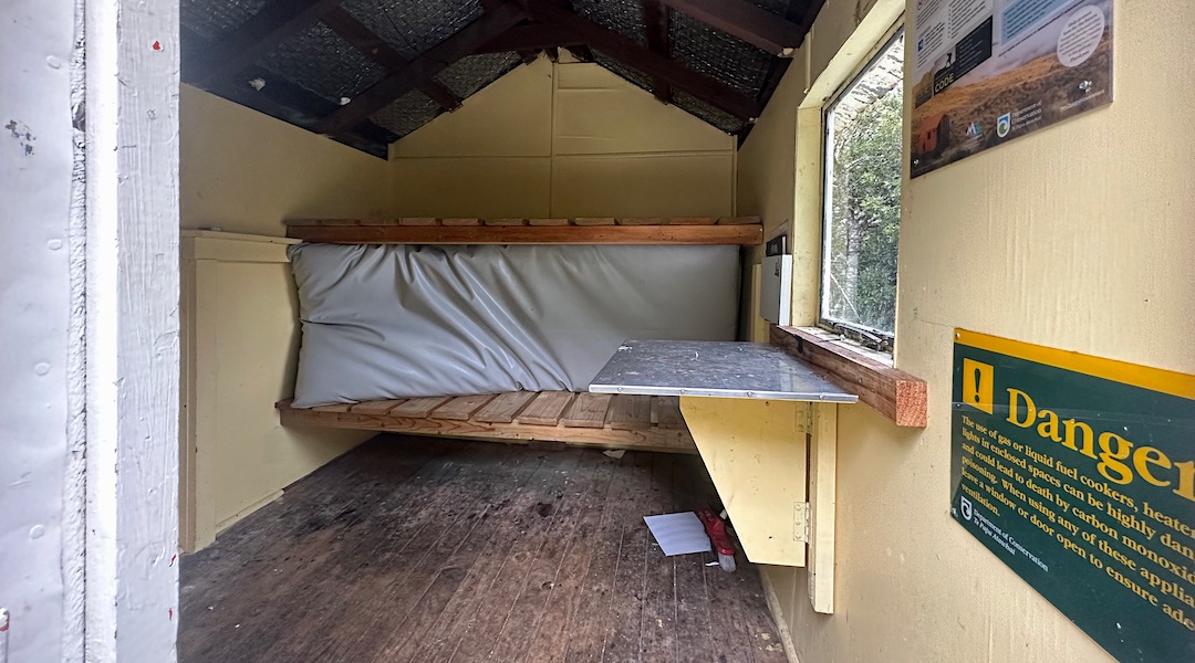 Bunks. | Forbes Bivvy, Te Kahui Kaupeka Conservation Park