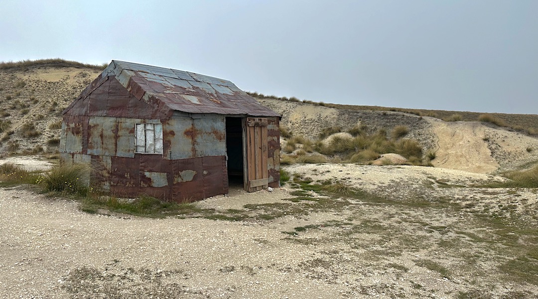 Only window has been broken and replaced with opaque plastic. | Brown Hut, Oteake Conservation Park