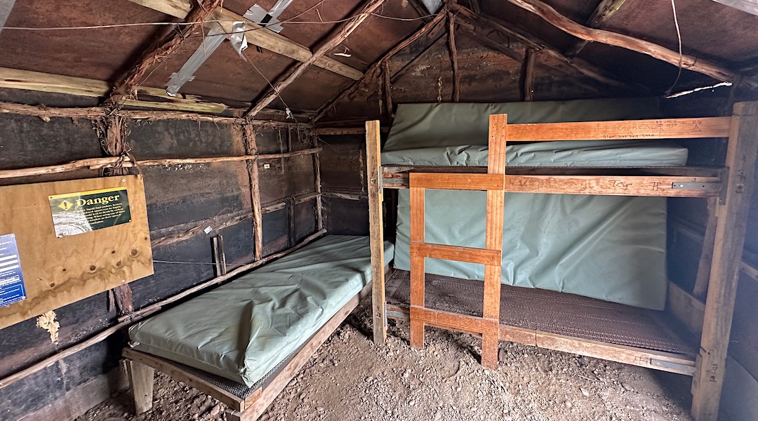 Dusty bunks. | Brown Hut, Oteake Conservation Park