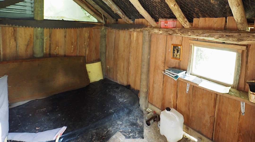 The single mattress does not have a cover and doesn't encourage spending the night here. | Adams Flat Hut, Kahurangi National Park