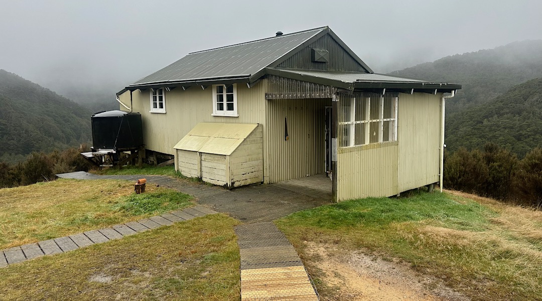 Being a serviced hut means those big bins have firewood. | Big River Hut, Big River Ecological Area