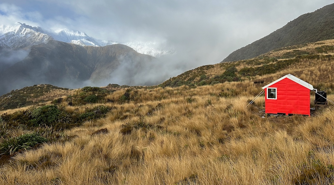Dickie Spur Hut was renovated by the Backcountry Trust in 2022. |  Tuke River