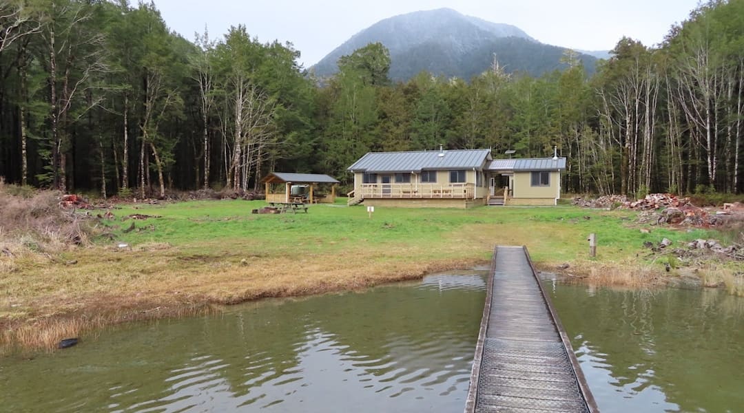 View from the jetty on Lake Daniell | Kōhanga Atawhai/Manson-Nicholls Memorial Hut, Lewis Pass Scenic Reserve