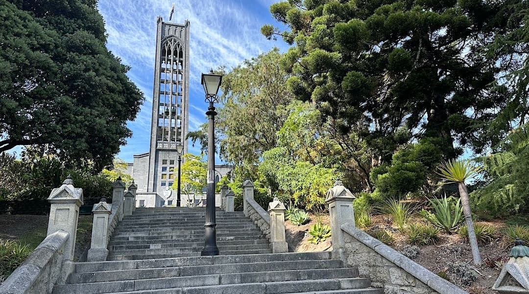 The Nelson Cathedral steps were excellent to exercise by now mostly healed Achilles. 