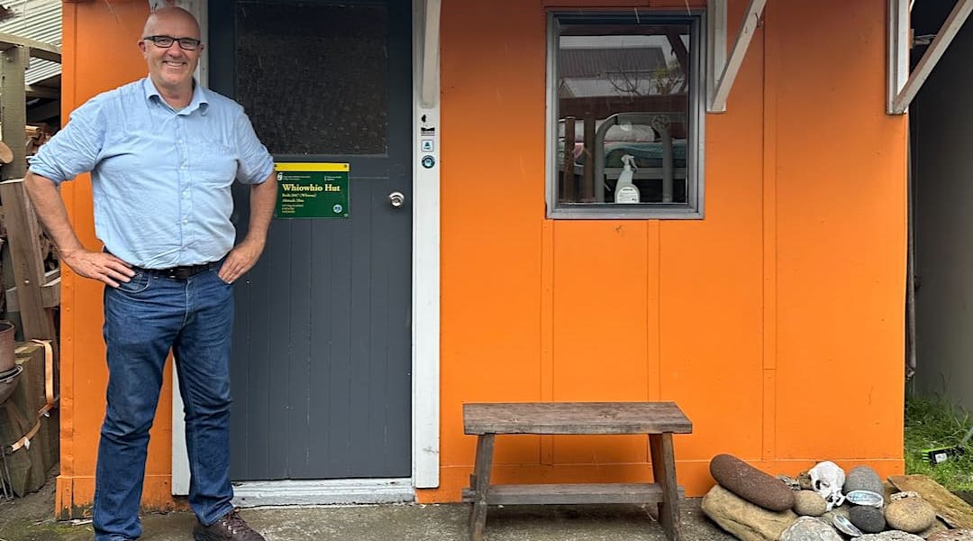 I realised I'd known Fiona and Anthony for more than ten years. Their own Te Araroa hut in Palmy.