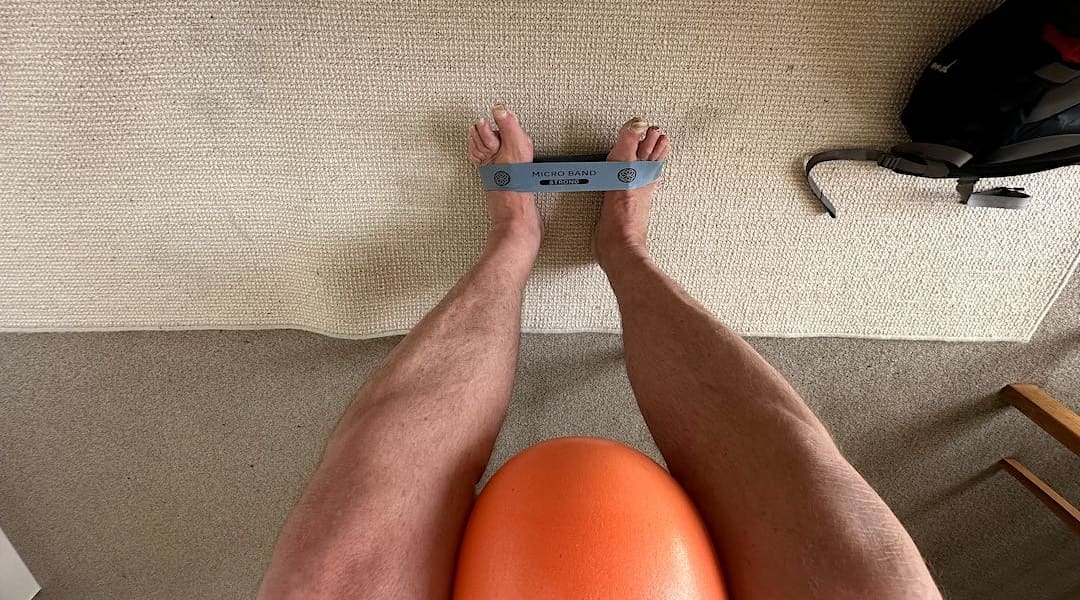 Plenty of exercise with resistant bands.