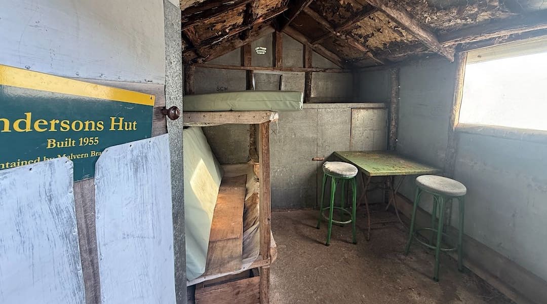 Andersons Hut interior 