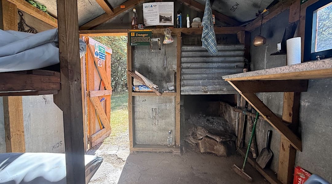Bull Creek Hut interior