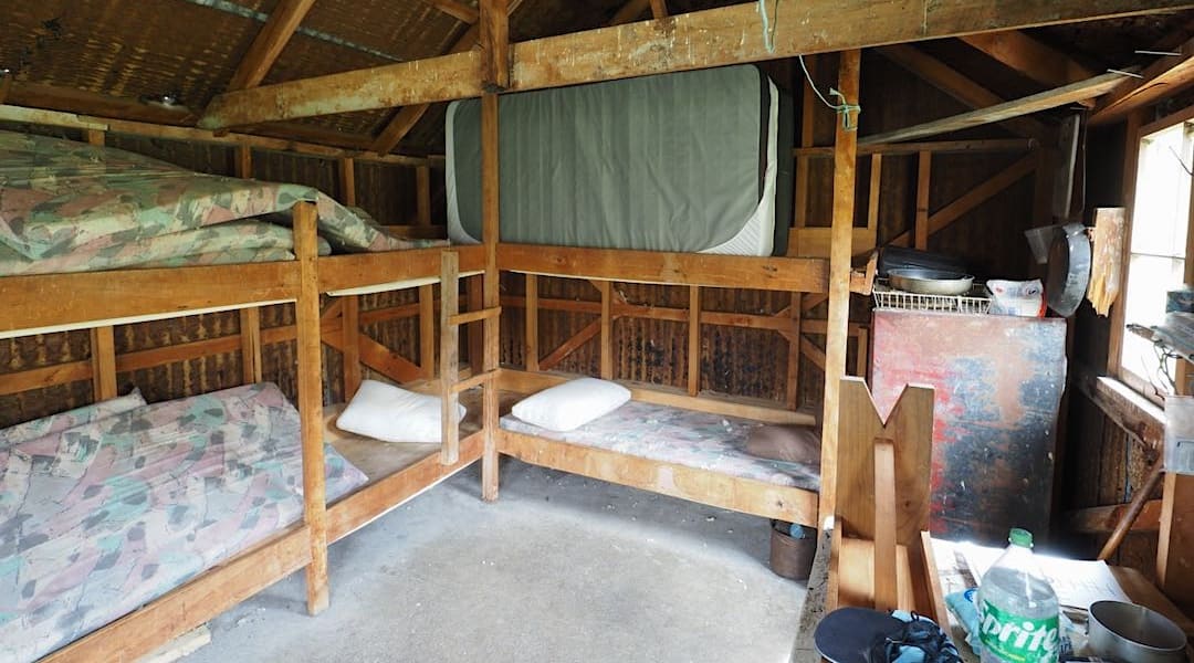 Wildman Hut interior 