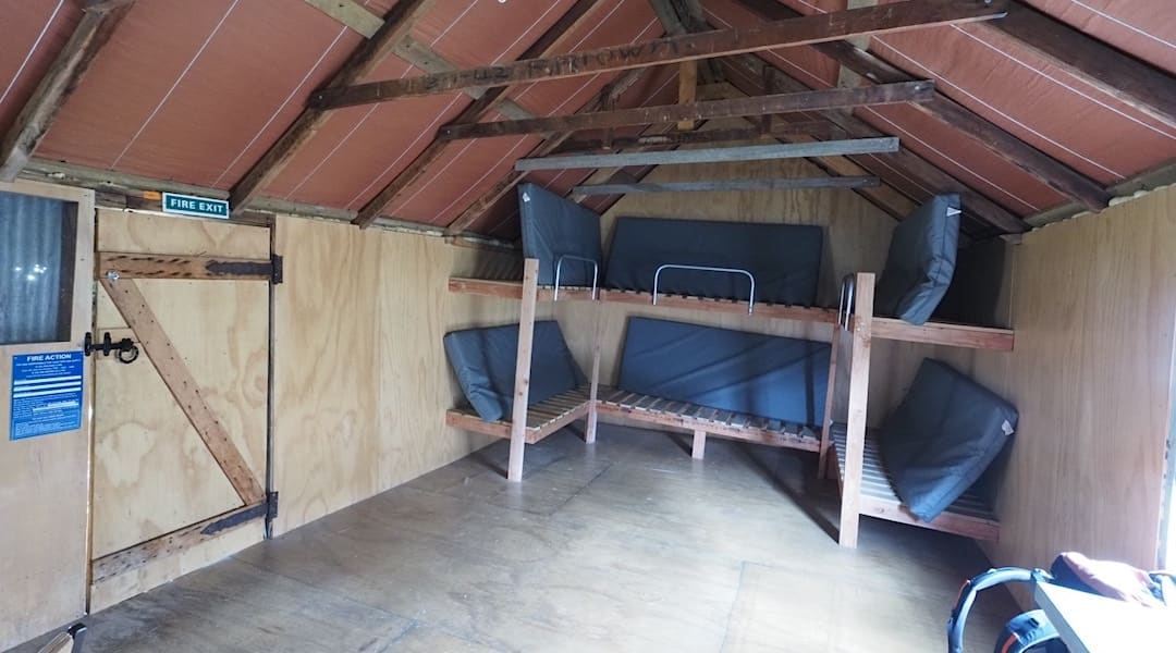 Deep Creek Hut interior 
