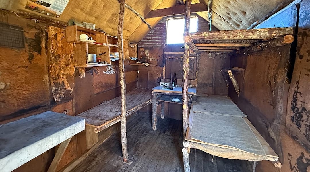 Archies Hut interior