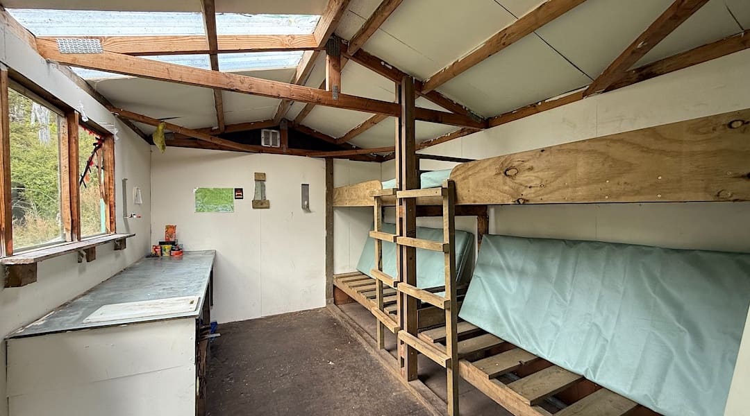 Tautuku Hut interior