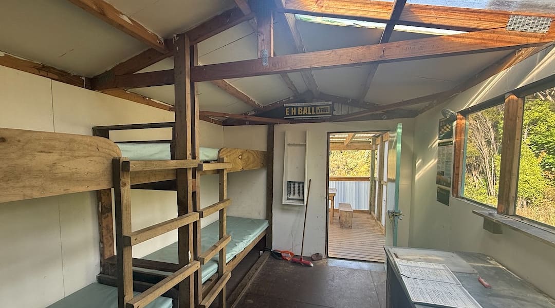 Tautuku Hut interior
