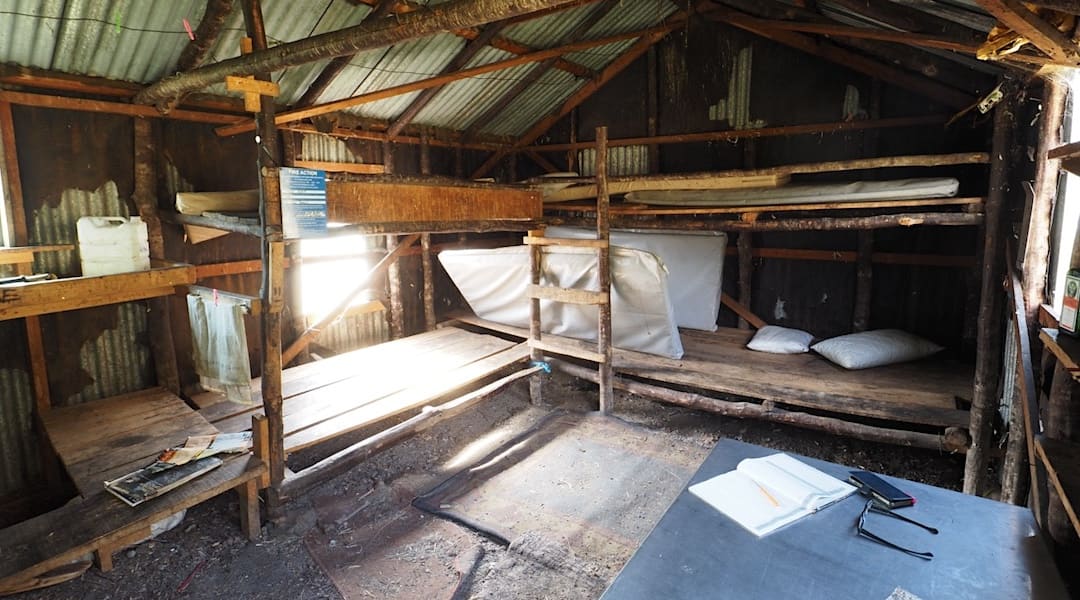 West Burn Hut interior