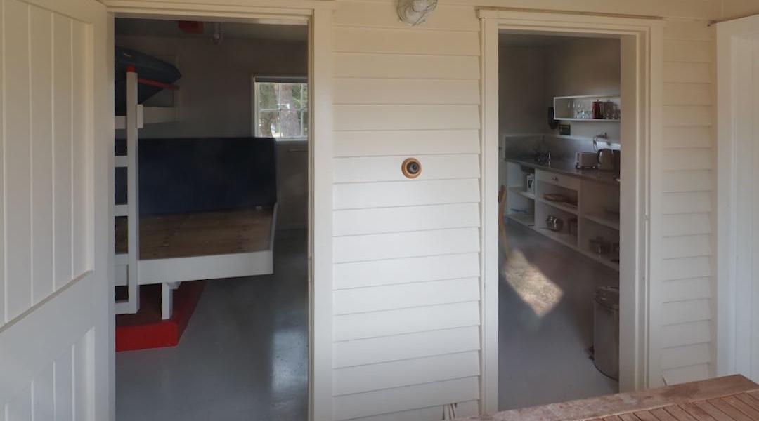 Godley Head Lighthouse Cottage interior