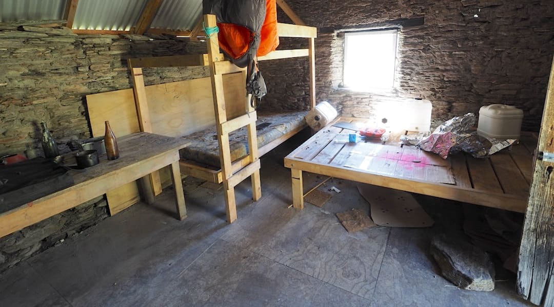 Green Gate Hut interior 