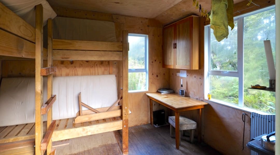 Mt Curtis Hut interior 