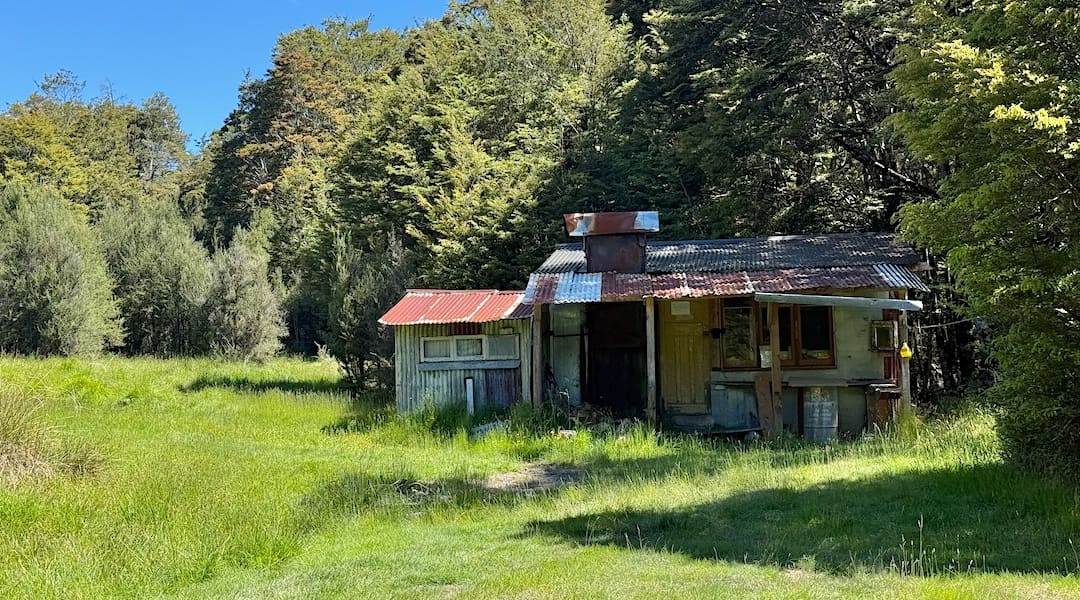 The new Maud Hut is pretty old. | Maud Stream, near Nelson Lakes National Park