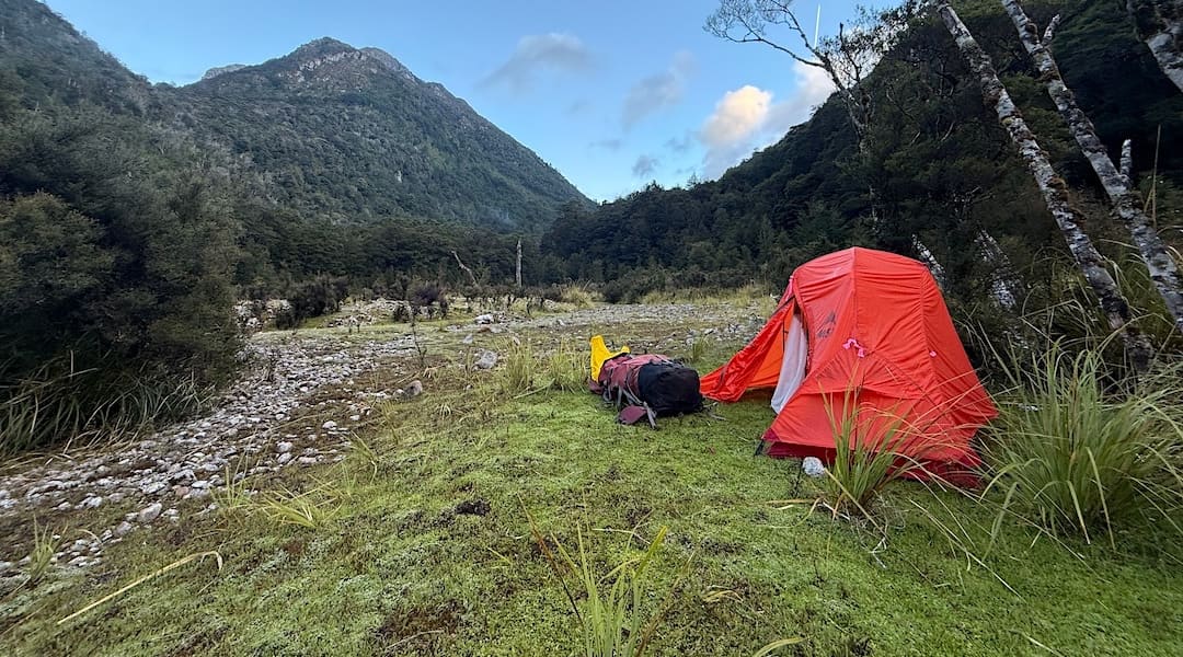 Johnson River campsite, Kahurangi National Park