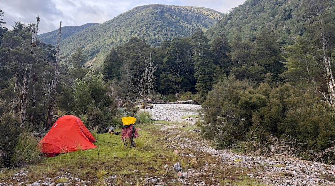 Johnson River campsite, Kahurangi National Park