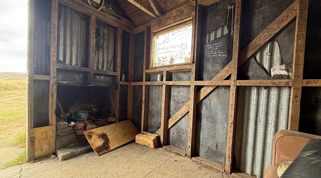 Hut interior 