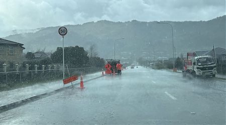 Rain was coming down as I hit Richmond. | Back to Nelson