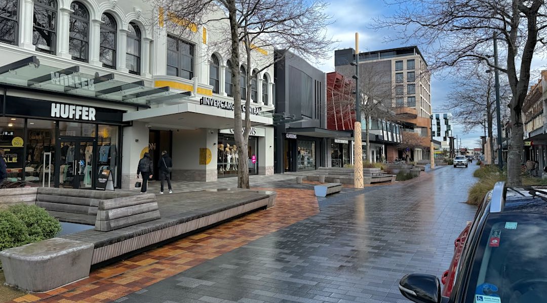 Sunday morning, hanging out at the new buildings in Esk Street. | Invercargill