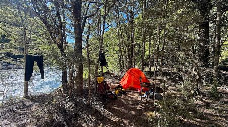 Drying out at the Burn Creek goldfield's campsite. | Burn Creek, Nelson Lakes National Park