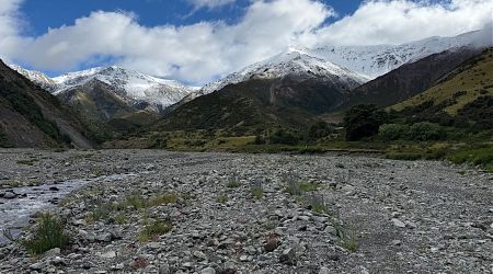 Even more snow on Mt Torlesse in the morning. | Kowhai Stream