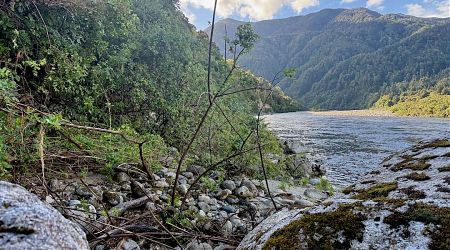 The point where I realised it was the wrong day for this. | Karamea River