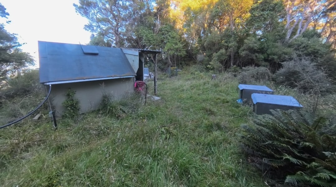 The bivvy is actually tiny. | Napoleon Bivvy, Isolated Hill Scenic Reserve