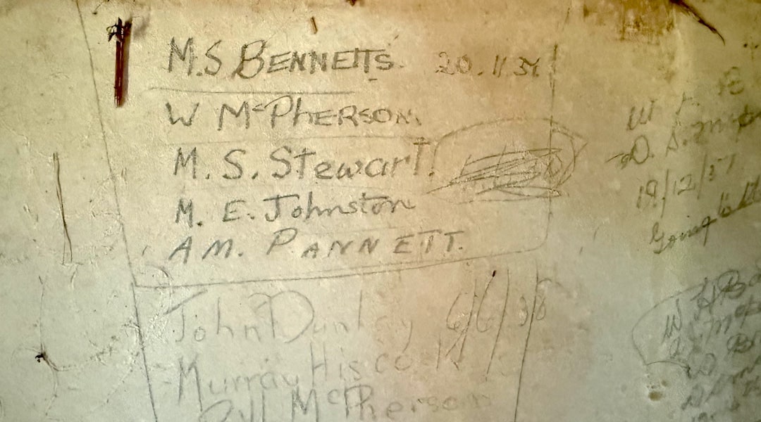 90 year old graffiti | Historic Junction Hut