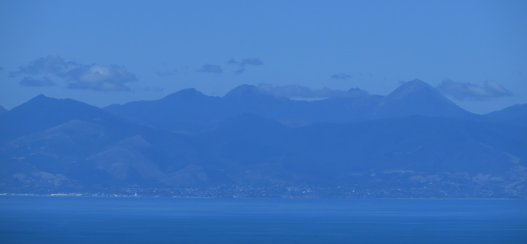 Nelson and Mt Richmond from Abel Tasman National Park
