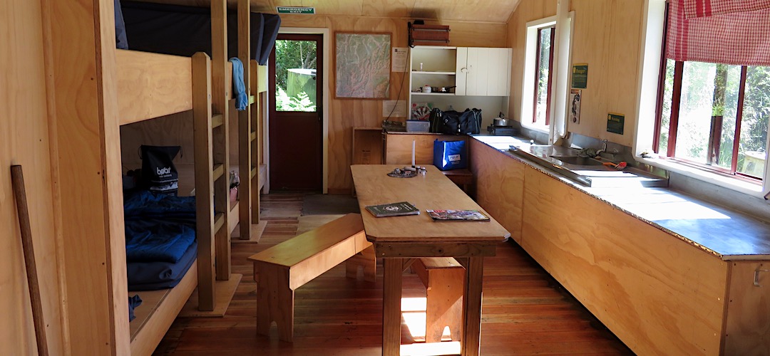 interior Durville hut, Lake Rotoroa, Nelson Lakes National Park