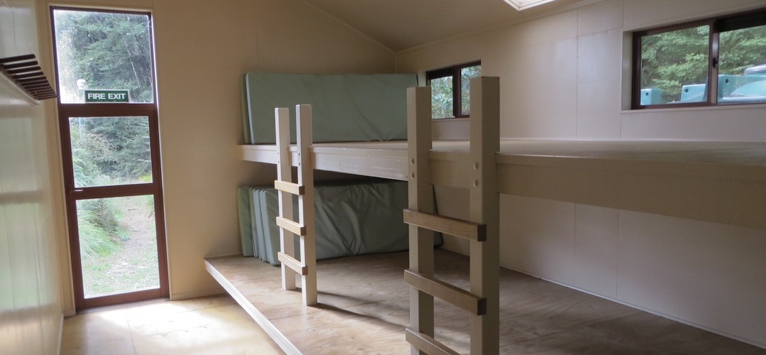 bunkroom at Sabine hut, Lake Rotoroa, Nelson Lakes National Park